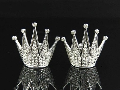 2.00Ct Round Cut Real Moissanite Women's Stud Earring 14K White Gold Plated