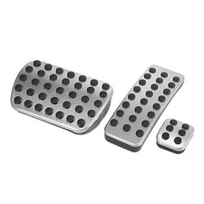 3 Pcs Car Anti-Slip Brake Gas Foot Pedal Pads Stainless Steel Accelerator