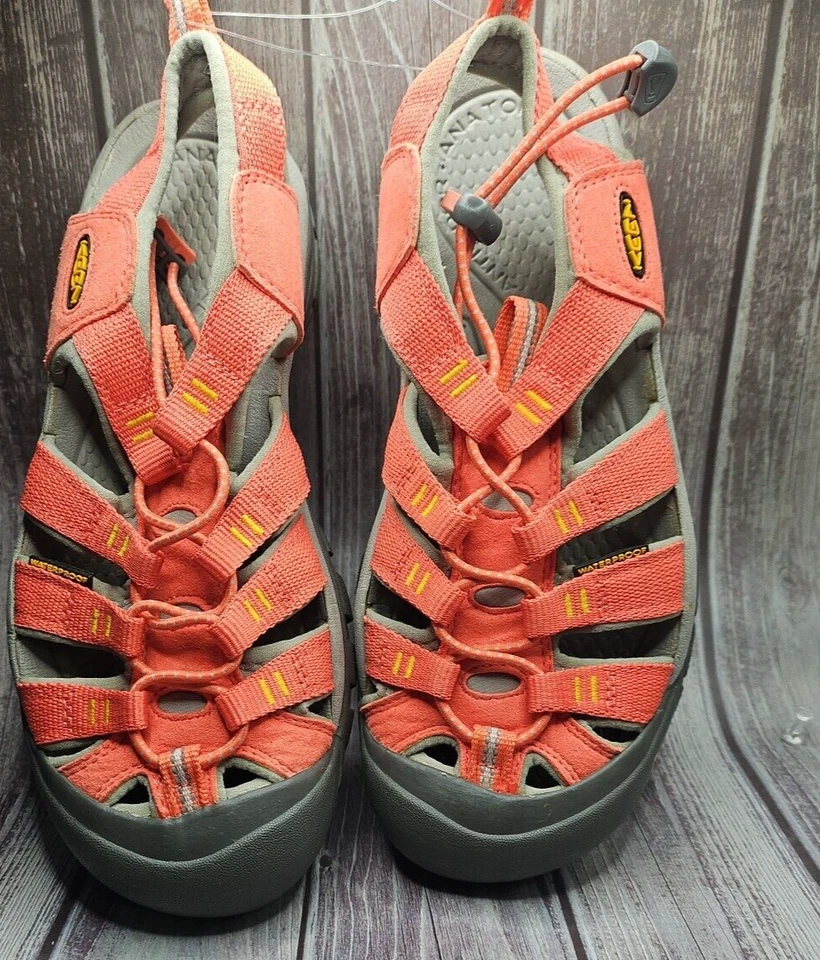 Keen Sandalias de Senderismo Calzado Niñas Niños Naranja Caliente Coral Gris Zapatos 8 Oferta Foto 3 de 4