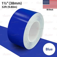 1-1/2" Roll Vinyl Pinstriping Pin Stripe Solid Line Tape Decal Sticker 38mm BLUE