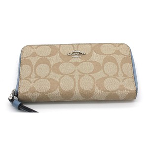 light blue coach wallet