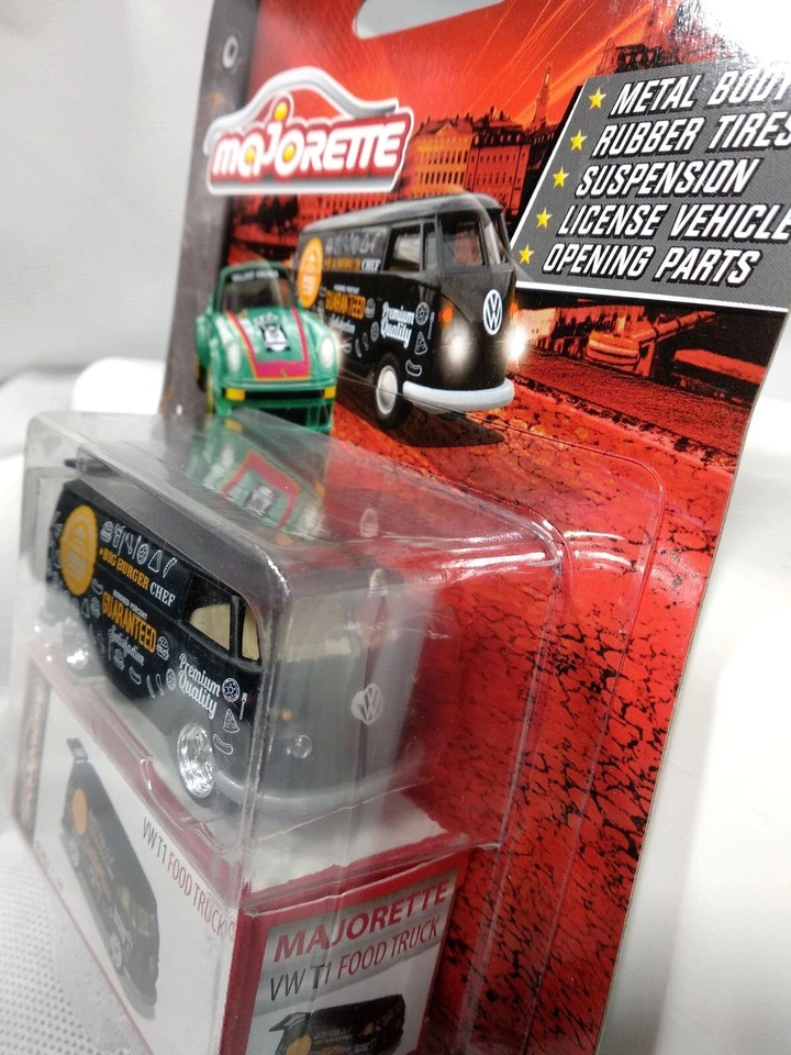 ★ VOLKSWAGEN T1 FOOD TRUCK - MAJORETTE VINTAGE DELUXE - 2019 - 243A ★ - Photo 3/4