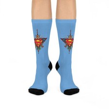 Calcetines Superhéroe Art Crew, Divertido Regalo para Fans, Calcetines Atléticos Coloridos, Únicos