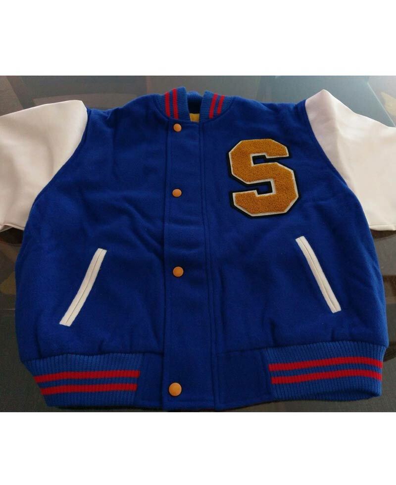 Sonic The Hedgehog 2 SEGA Varsity Letterman Bomber Jacket Mens 