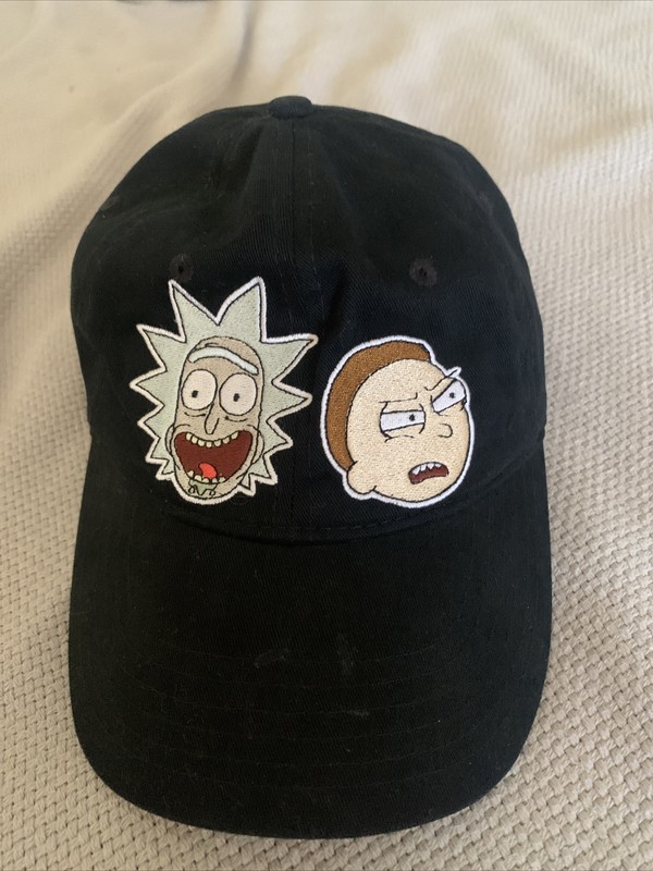 Rick and Morty Mens Hat Adjustable Black Casual Cap TV Adult Swim Cotton Cartoon