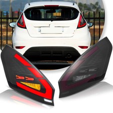 Smoked Lens For 2008-2019 Ford Fiesta Hatchback Led Tail Lights Drl Wanimation