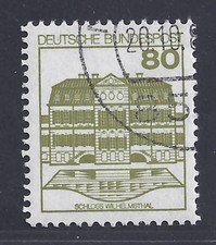 RFN Znaczek rolkowy Mi.Nr.1140 AIR Schloss Wilhelmsthal stemplowane Licznik nr 305 B11