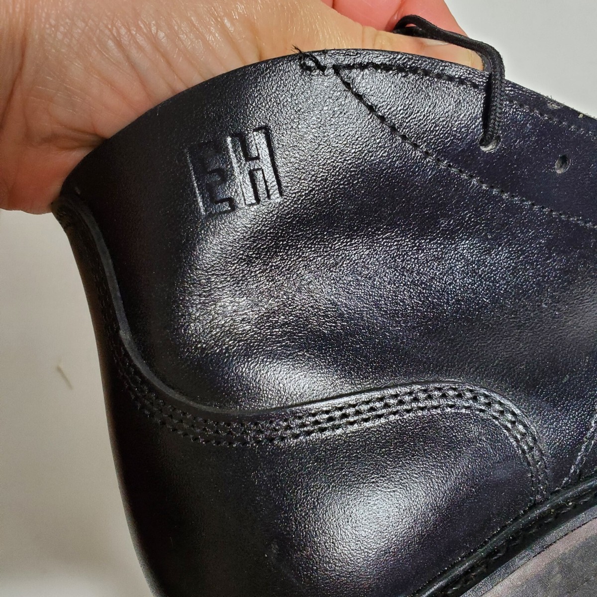 Vintage Biltrite Black Steel Toe Lace Up Ankle Boots Men