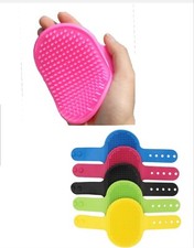 2 PC SET Dog Cat Pet Silicone Bath Shower Hair Massage Brush