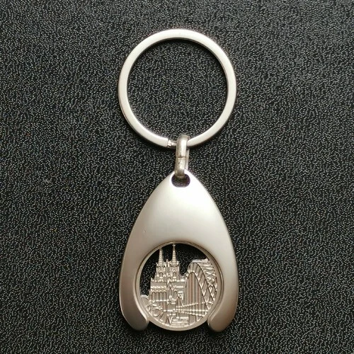 Schlüsselanhänger mit Einkaufswagen Chip EKW Chip Kölner Dom mit Brücke