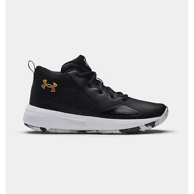Under Armour GS Lockdown 5 Black/White 3023533-003 *ALL SIZES*