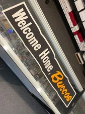 1960 PITTSBURGH PIRATES WELCOME HOME BUCCOS 40X4 BANNER BOB FRIEND PERSONAL