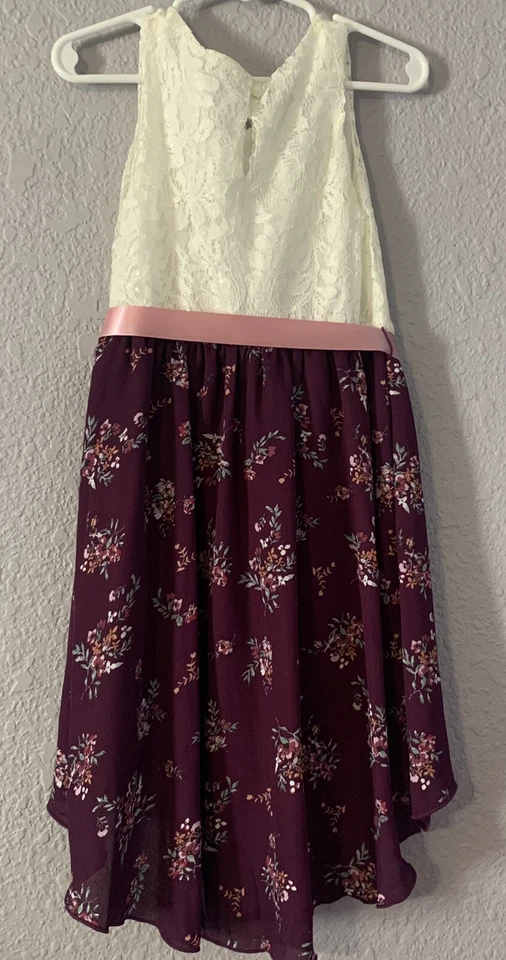 Новый с Ярлыками Lilly Bleu платье девочек размер 4 цветочный/пайетки/лента - Изображение 4 из 4