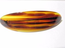 WIDE OVAL FAUX TORTOISE PLASTIC HAIR BARRETTE
