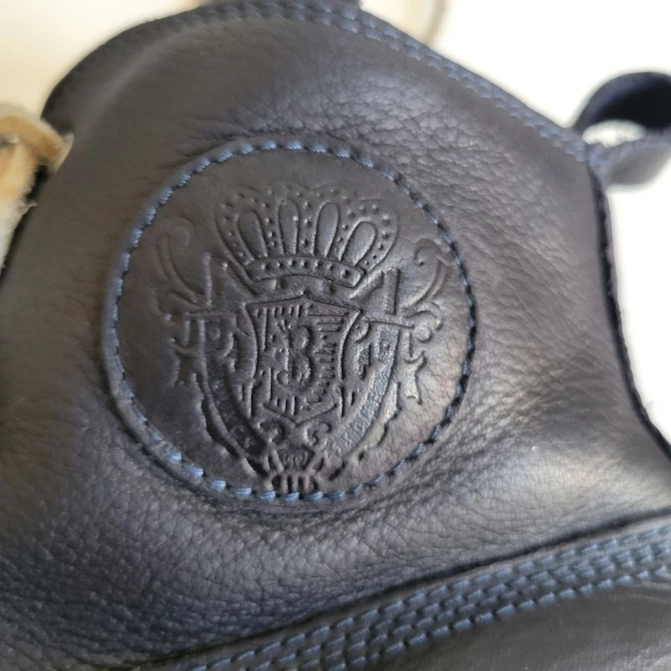 Blackstone AM-02 黑色皮革 High Too 运动鞋深靛蓝 13 码 — 第 2/4 张图片