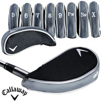 CALLAWAY PREMIUM GOLF IRON HEAD COVERS X 9 / FITS ALL CALLAWAY IRON MODELS !!!!!