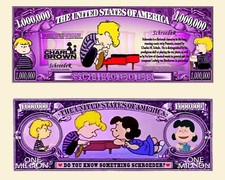 OUR SCHROEDER PEANUTS NOVELTY NOTE (2 Bills)