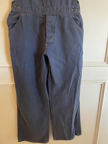 Vintage 1970’s Distressed Overalls Women No Size Missing Buckle 12866 Hong Kong - Picture 3 of 22