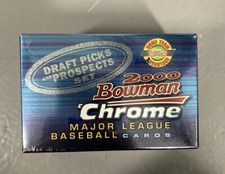 2000 Bowman Chrome Draft Picks & Prospects Set MLB Baseball Cards Sealed Box
