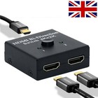 HDMI Bi-Directional Splitter Switch 2 Input 1 Output Or 1 In to 2 Out HDTV PC UK