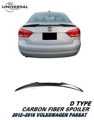 Carbon Fiber Trunk Spoiler For 2012-2018 VW Volkswagen Passat Sedan 4dr Type D