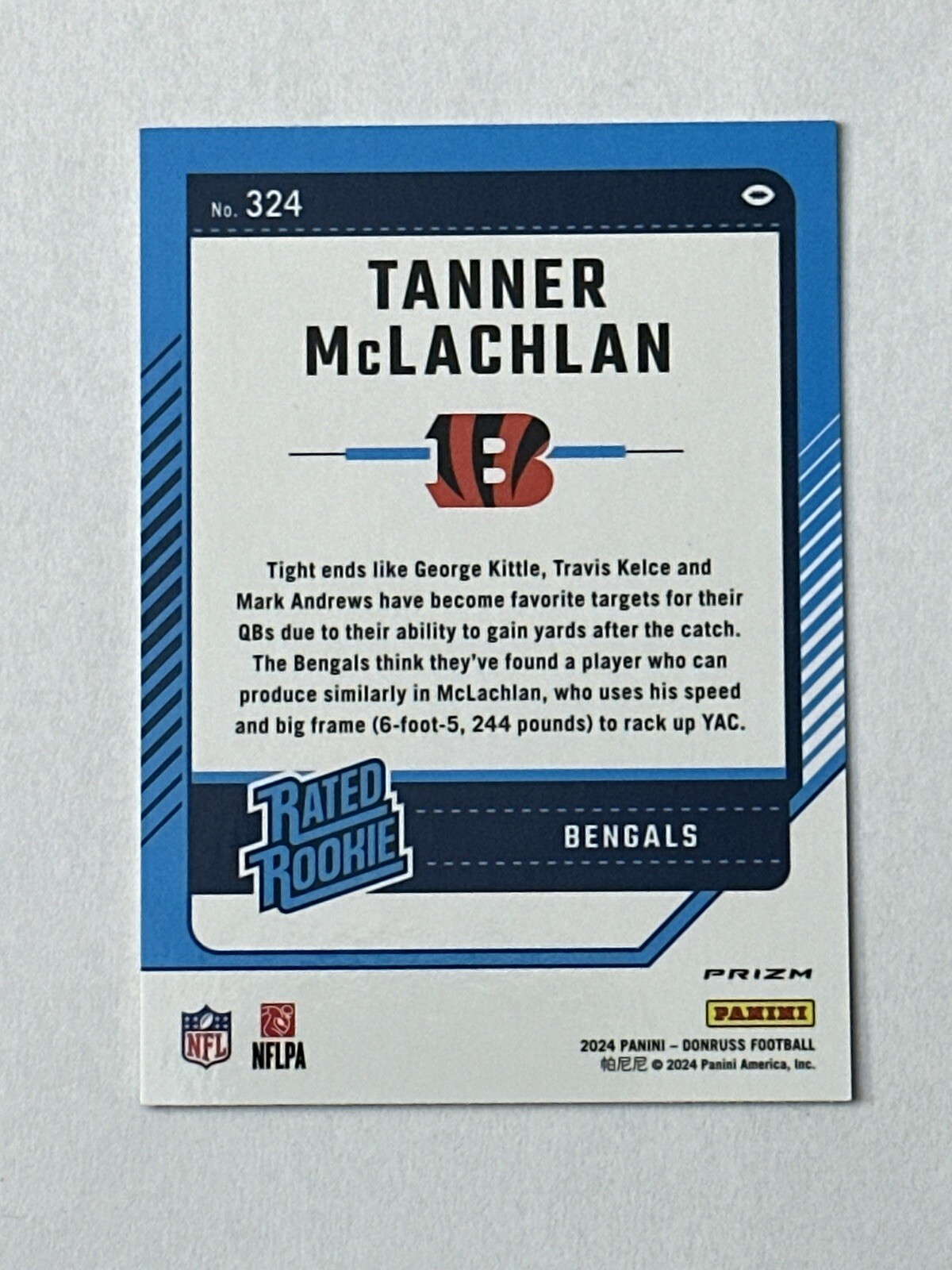 TANNER MCLACHLAN 2024 Donruss Optic Preview Rated Rookie RED PANDORA