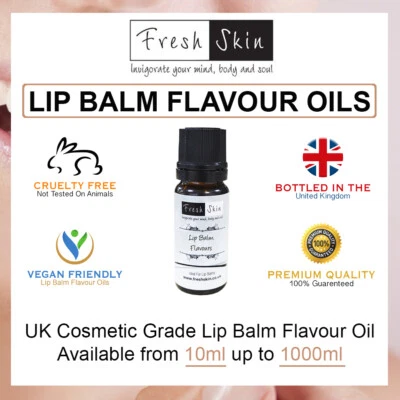 Lip Balm Flavour Oils - Lip Scrubs Lipstick Gloss Cosmetic Edible Massage