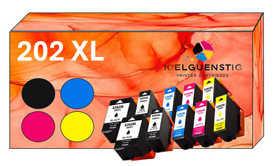 10x Druckerpatronen passt für Epson 202 XL Expression Premium XP-6000 6005 6100