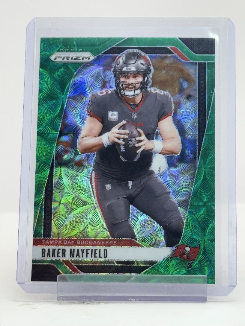 BAKER MAYFIELD 2024 PANINI PRIZM FOOTBALL GREEN SCOPE BUCCANEERS /75 Q3599