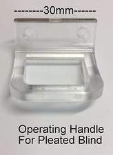 30mm CLEAR HANDLE FOR PLEATED ROOF & PERFECT FIT PLEATED BLINDS (PL1001)