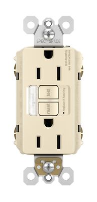 Legrand radiant 1597NTLTRLACCD4 15 Amp Night Light GFCI Self Test Tamper-Resi...