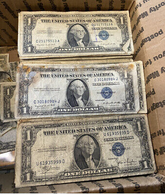 BULK Lot 1935 $1.00 Dollar US Note Silver Certificate Collection $50 50