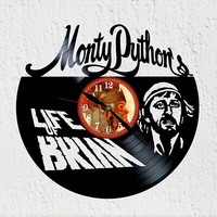 Vinywoody Vinyl Schallplatten Wanduhr Silhouette Parodie Geschenk Deko