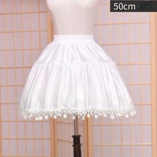 Femme Satin Lolita Jupe Jupon Crinoline sous-Jupe Tutu Étoile Cosplay Été