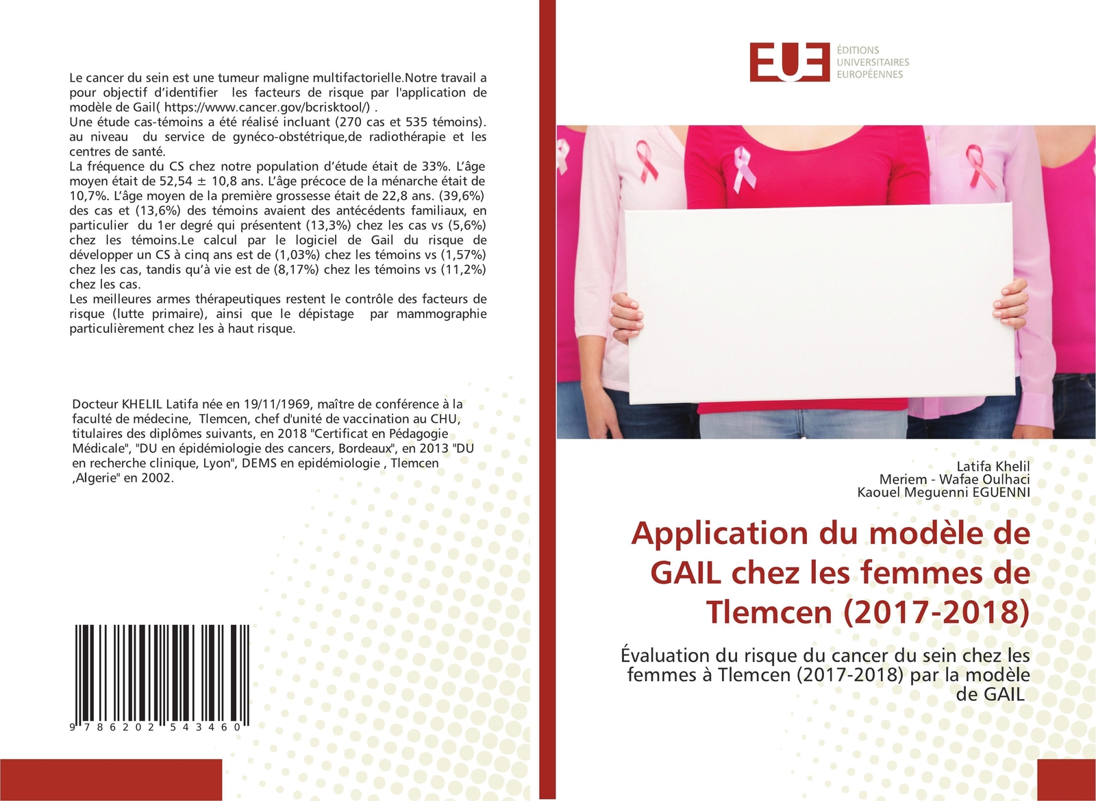 Thumbnail - Application Du Modèle De Gail Chez Les Femmes De Tlemcen (2017-2018)
