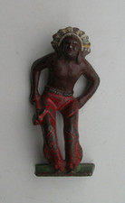 Gray Iron Indian with Tomahawk Figurine Toy