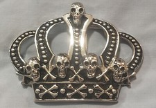 RARE find Crown And Scull Belt buckle Only New No Tags Or Belt