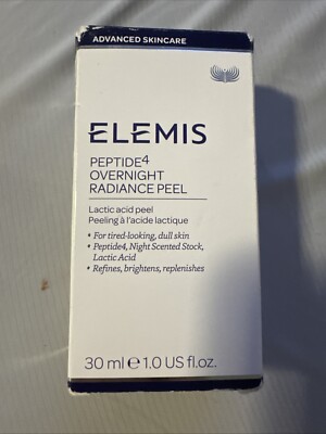 Elemis Peptide4 Overnight Radiance Lactic Acid Peel ~ 1 oz / 30 ml BNIB