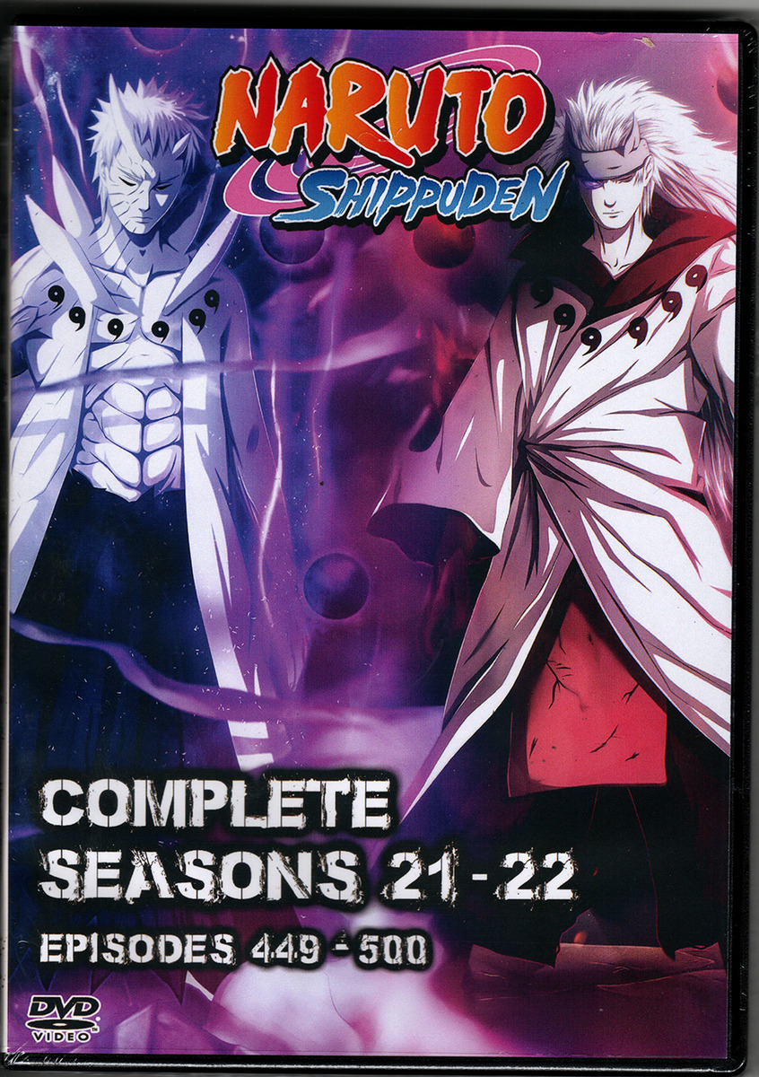 Naruto Shippuden Episodes 449 - 500 English Dubbed / Japanese Seasons 21-22  DVD