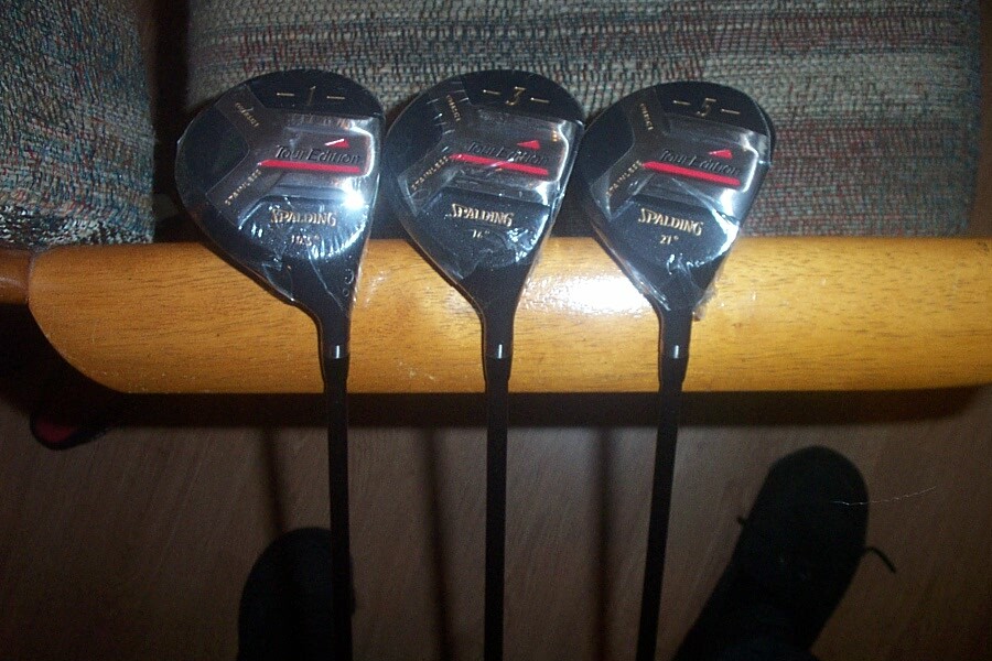 BRAND NEW Spalding Tour Edition set 1-3-5 stainless woods Graphite