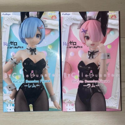 Re:Zero Starting Life in Another World Rem Ram Figur 2 Set BiCute Bunnies FuRyu