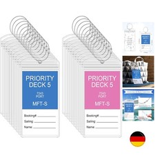 Clabby 20 Sets Kreuzfahrt Gepäckanhänger Kofferschilder Anhänger