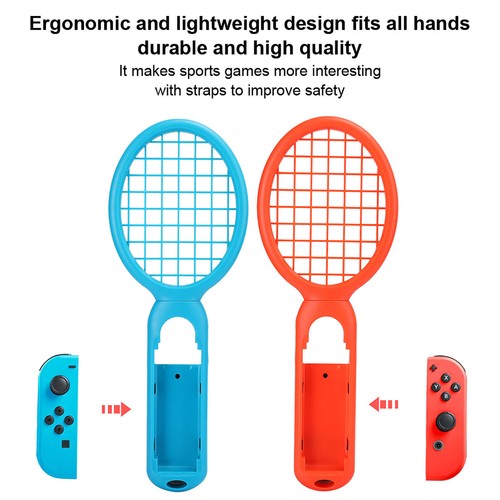 1 Pair Tennis Racquet Handle Motion Sensing Controller for Game Console - Picture 2 of 12