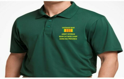 BEAR CAT BASE CAMP VIETNAM VETERAN*EMBROIDERED POLO SHIRT/SWEAT/JACKET.
