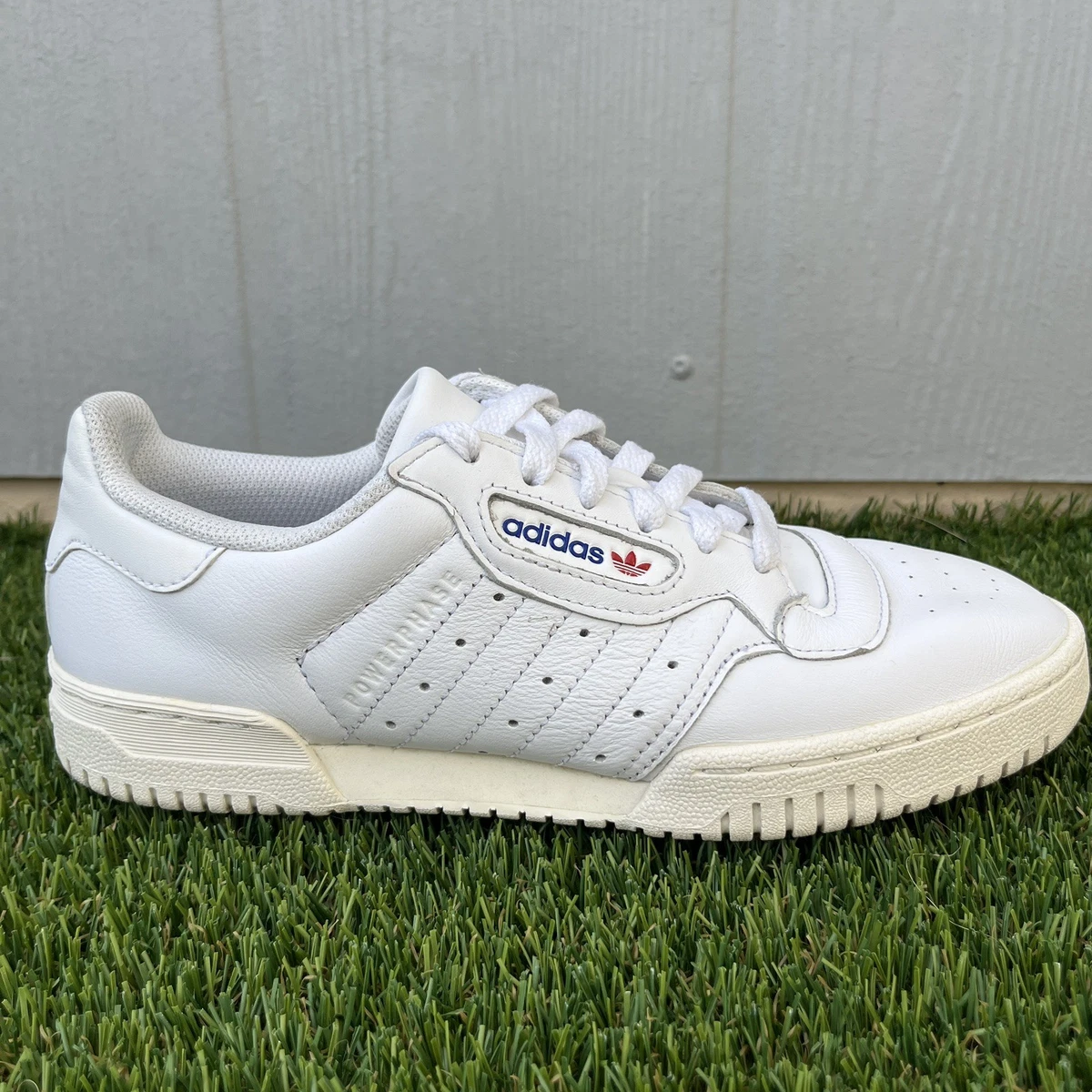 adidas gazelle silver green womens adidas Yeezy Powerphase Calabasas Core White main image 1