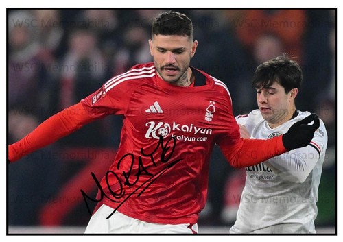 11324. Morato Signed Pictures (A4 Prints) Nottingham Forest Benfica