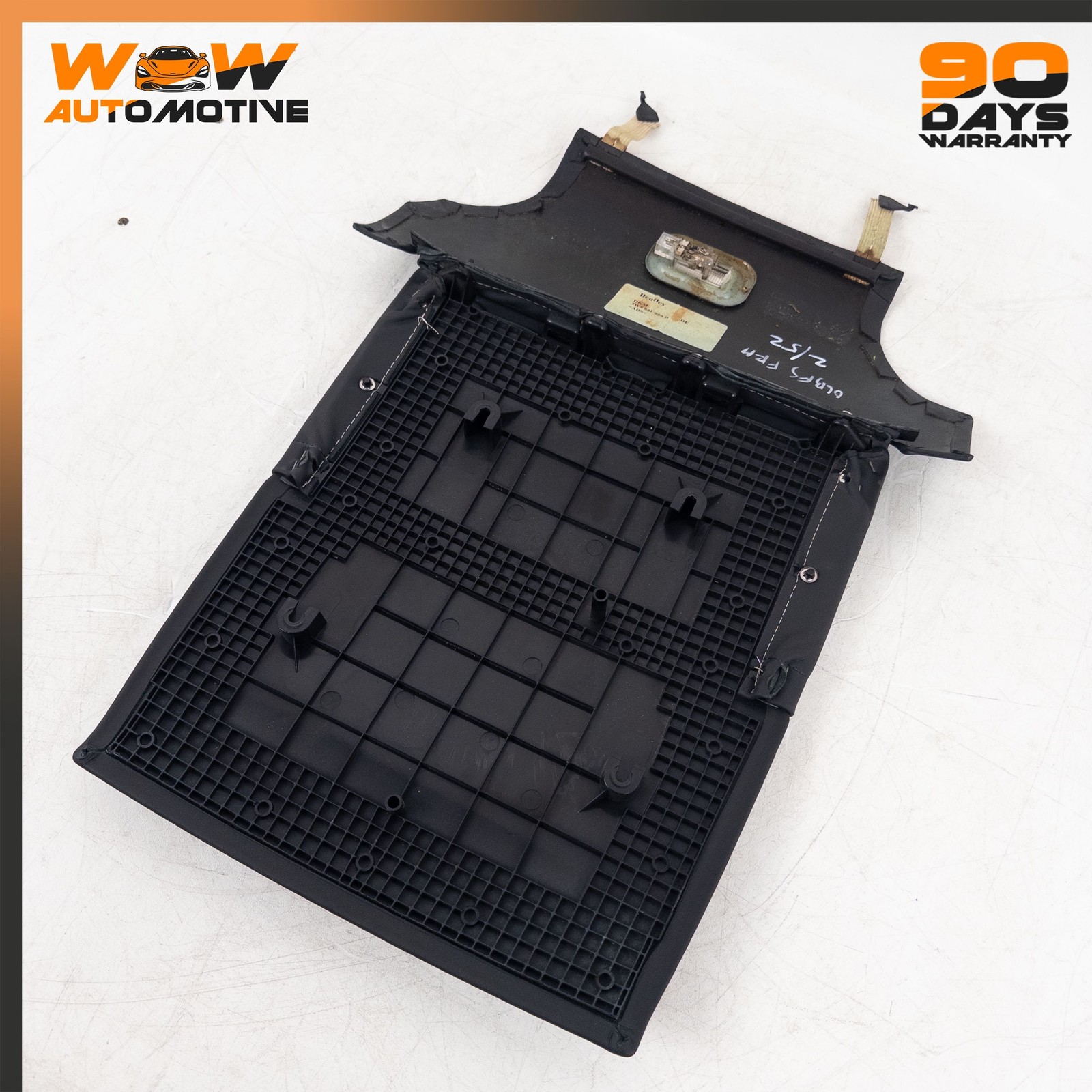 06-13 BENTLEY CONTINENTAL FLYING SPUR FRONT RIGHT SEAT BACK PANEL COVER BLACK OE