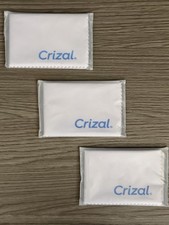 NEW CRIZAL MICROFIBER CLEANING CLOTHS FOR GLASSES CELL PHONES CAMERA 3 PACK