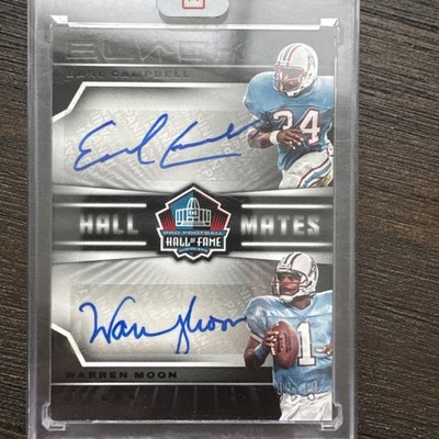 2023 Panini Black - Hall Mates Dual Autographs Warren Moon, Earl Campbell 9/10