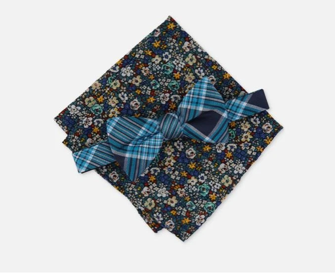 Bar III Para Hombres 2 Piezas Leroy Pajarita Bolsillo Cuadrado Set Corbata Nuevo 13S22-3007 Foto 2 de 3